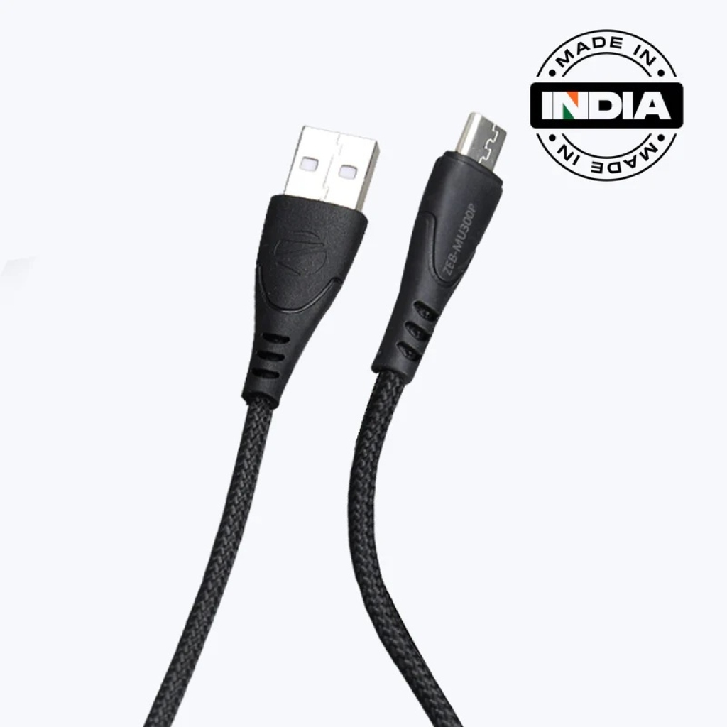 Zebronics USB to Micro Braided Cable