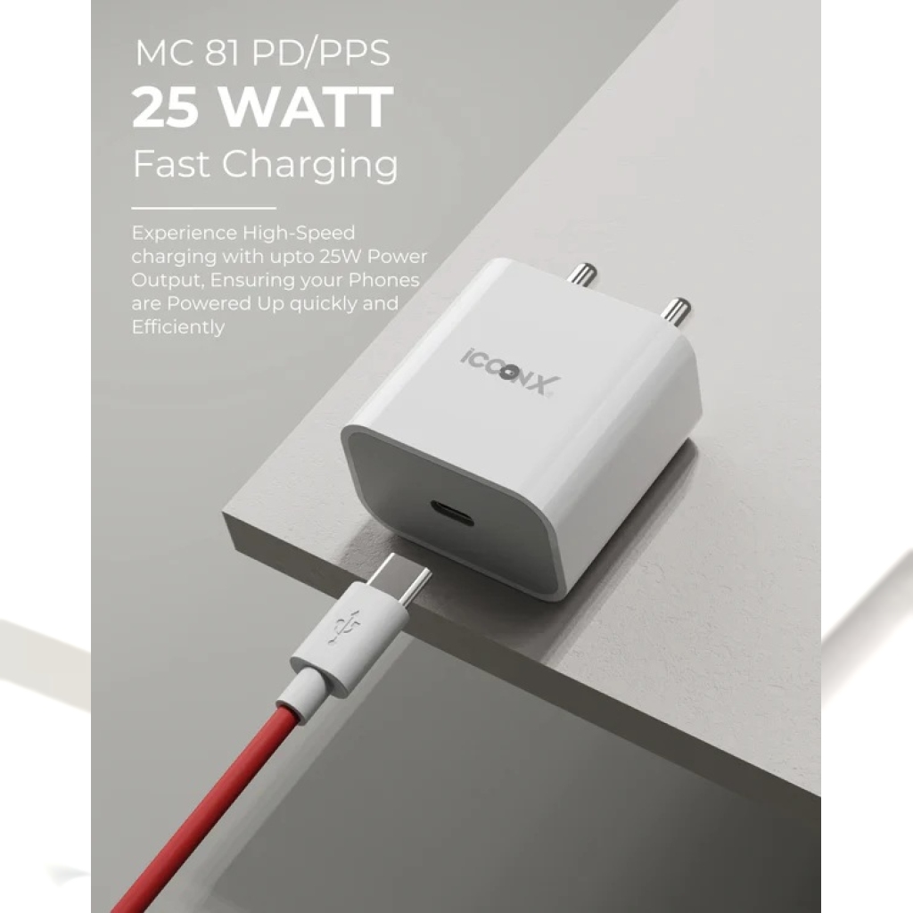 Icconx Charger 25W USB TYPE-C ADAPTER